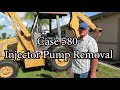 Case 580 injector pump removal, Cummins diesel 4-380