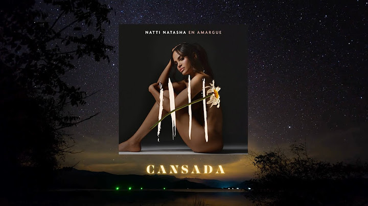 Natti Natasha - Cansada [Lyric Video]