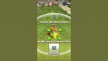Upgrade Super Wizard Tower 1 to max || Clash Of Clans || #clashofclans #superwizardtower  #upgrade