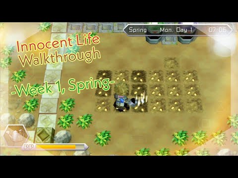Innocent Life : A Futuristic Harvest Moon | Walkthrough | Spring, Week 1 #game #gaming #harvestmoon