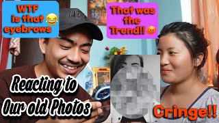 Reacting to our OLD PHOTOS  // CRINGE