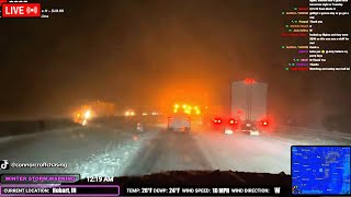 LIVE STORM CHASER - MICHIGAN BLIZZARD DAY 1