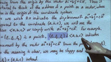 Multivariate Calculus (Lecture 1): Vector Algebra and Coordinate Frames
