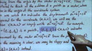 Multivariate Calculus Lecture 1 Vector Algebra And Coordinate Frames