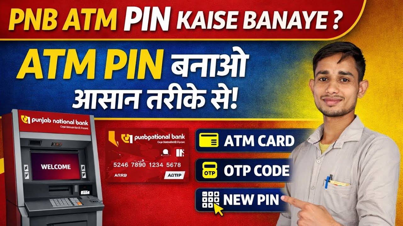 Pnb Atm Pin Kaise Banaye || How Create Pnb Atm Pin || Very Easy