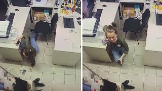 Hilarious Office Fail Caught On Security Camera