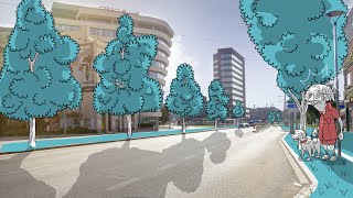 Let's turn hot streets into green corridors... So the city doesn't burn…