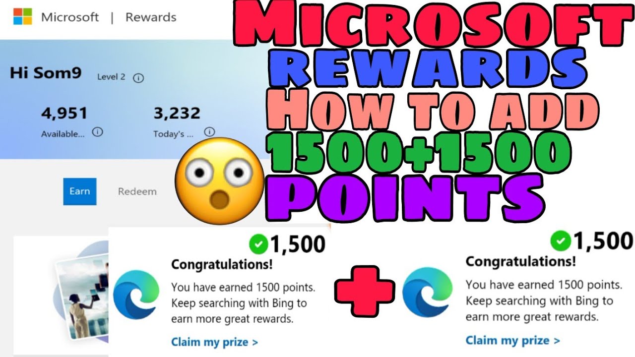 Microsoft Rewards How To Add 1500 1500 Points microsoftrewards Microsoft Rewards How To Add 1500 1500 Points microsoftrewards