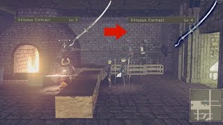 Nier Automata- how to upgrade your weapons to level 4/where to find the blacksmith