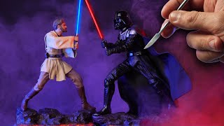 Sculpting OBI-WAN KENOBI vs DARTH VADER Diorama | Star Wars