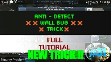 CRISIS ACTION NO MORE ANTI DETECT/ BUG WALL NEW TRICK 100% WORK FULL TUTORIAL #31