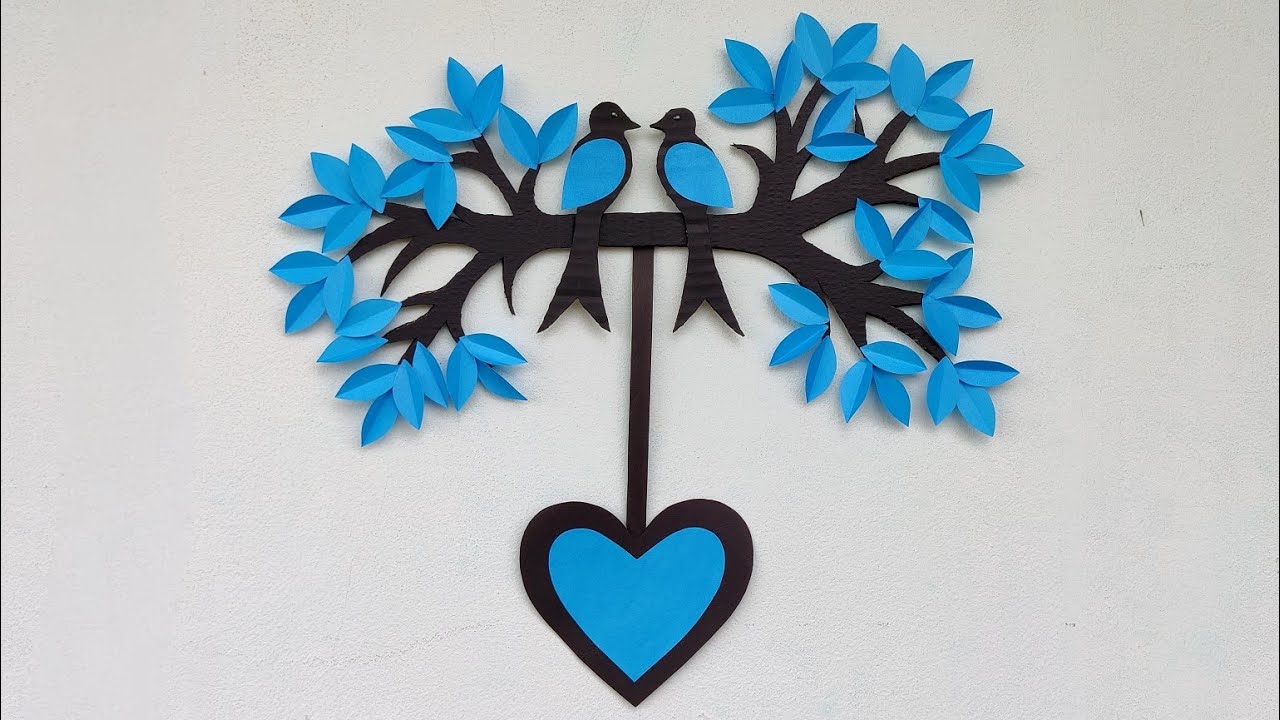 Best Parrot wall hanging for home decoration Diy Paper craft wall