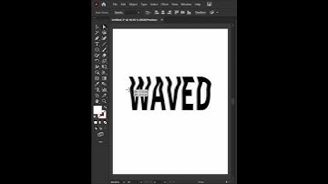 How to make wavy text effect illustrator