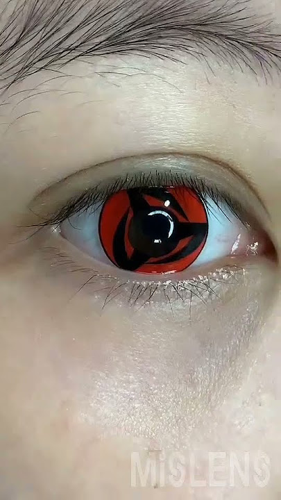 NARUTO Mangekyo eye #mislens #cosplaycontacts #softlens #lenses #cosplaycontacts #tryon #eyecloseup