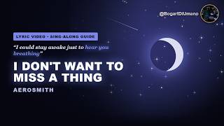 I Don't Want to Miss a Thing - Aerosmith | Lyric Video #fyp #foryou #trending #viral