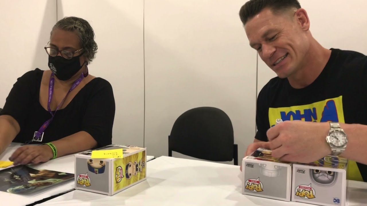 John Cena WWE Legend The Dr. Of Thuganomics signing autographs @ NYCC 2021!