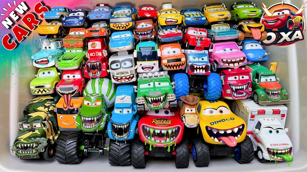 Disney Pixar Cars Unboxing Review | Lightning McQueen, Tow Mater, Chick Hicks, Sally Carrera, Cruz
