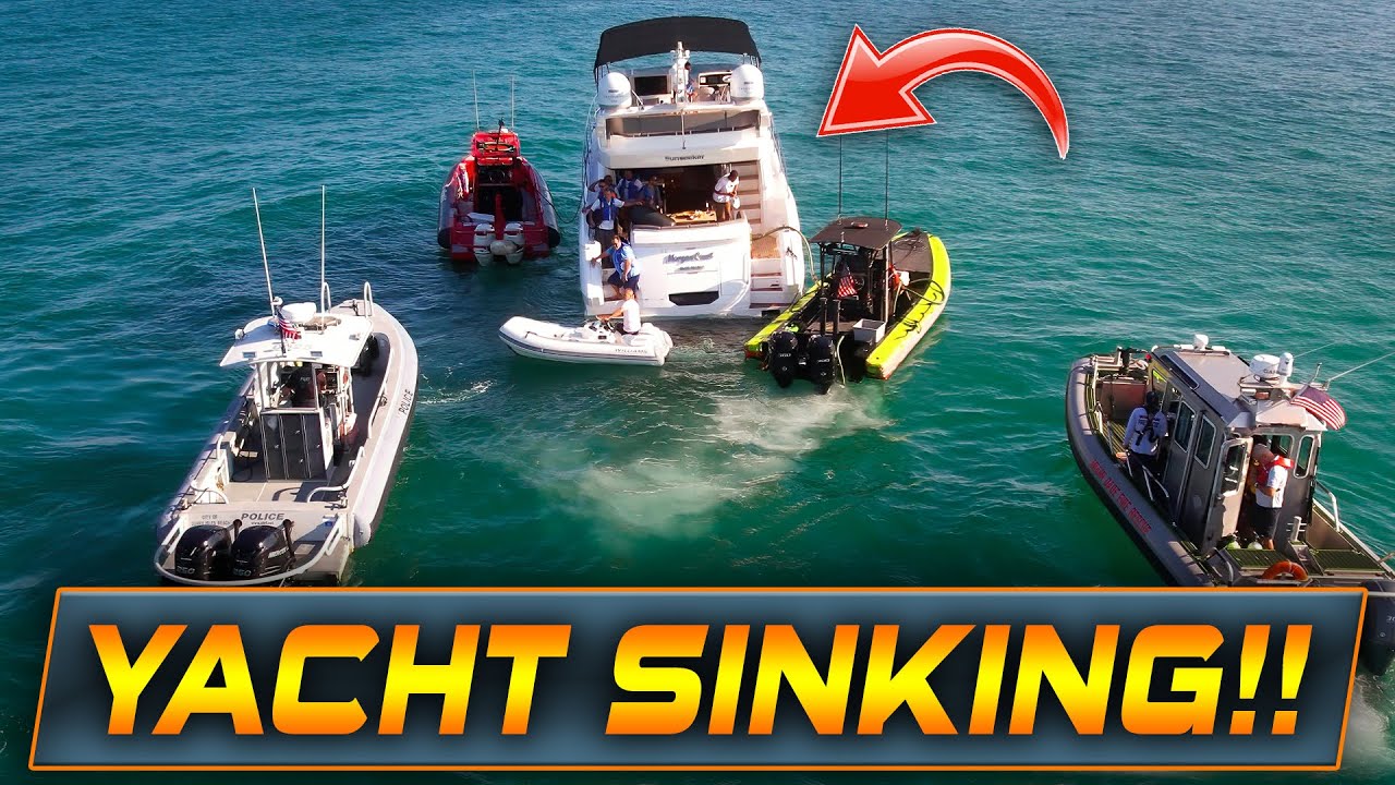 ⁣YACHT SINKING AT HAULOVER INLET !! | WAVY BOATS | HAULOVER BOATS