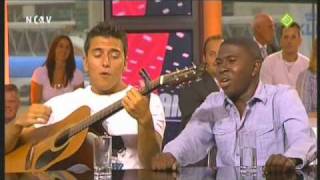 Video thumbnail of "Jan Smit en Damaru - Mi Rowsu ( Tuintje in mijn hart ) live ncrv on air"