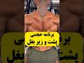 برنامه کامل حجم پشت و زیر بغل