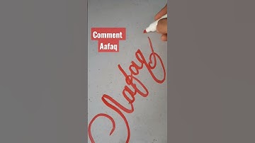 how to write stylish name 🤩aafaq ❤️ cursive handwriting #youtubeshorts #youtube #ytshorts