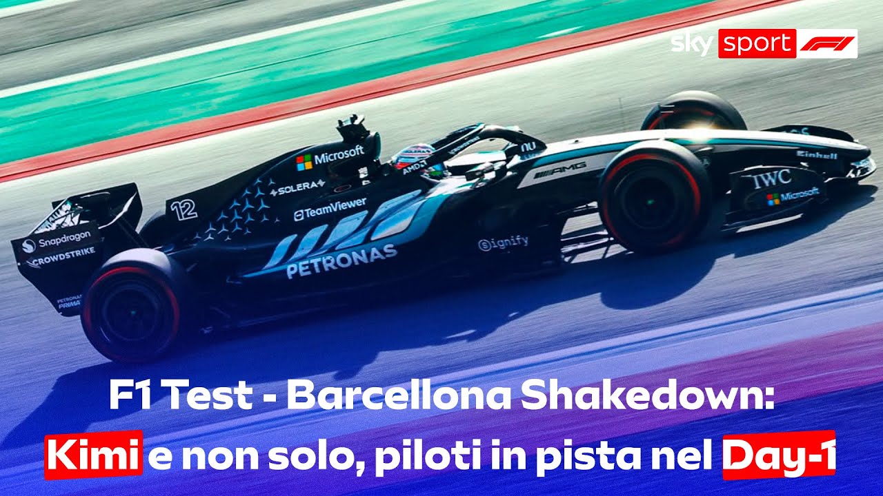 F1 Test Shakedown a Barcellona: Kimi Antonelli, la nuova Audi e Hadjar ...