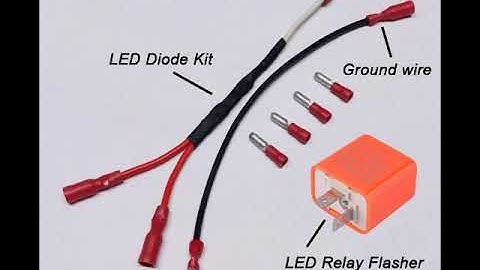 How to install motorcycle LED turn signal Diode Kit