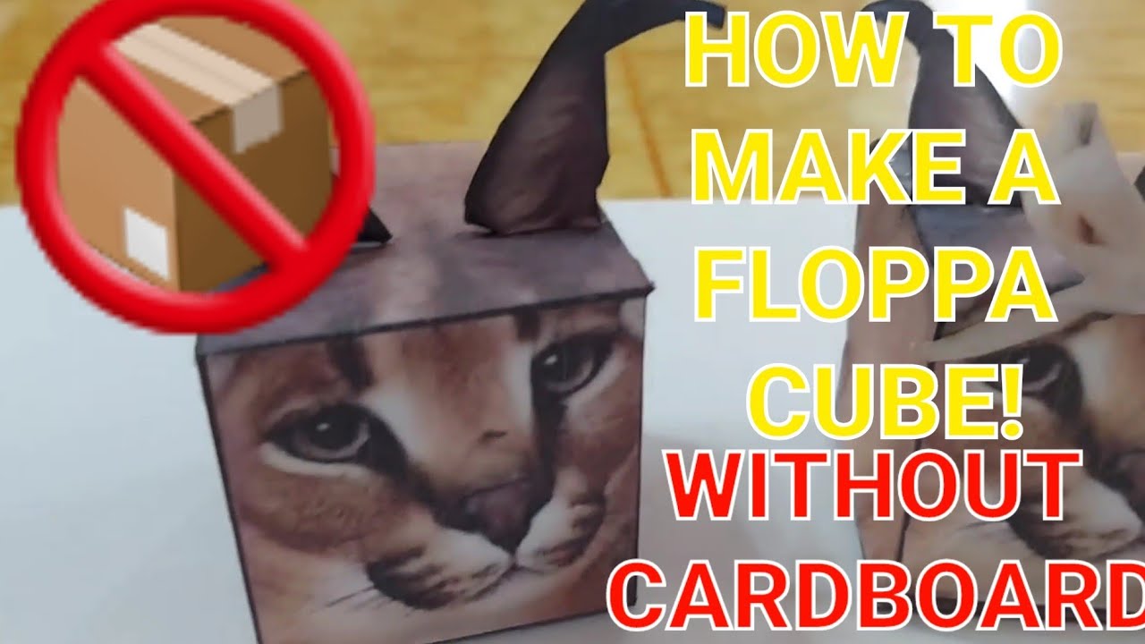 How To Make A Floppa Cube WITHOUT Cardboard! Raise a #Floppa Irl #Tutorial  #howto #roblox #gaming 