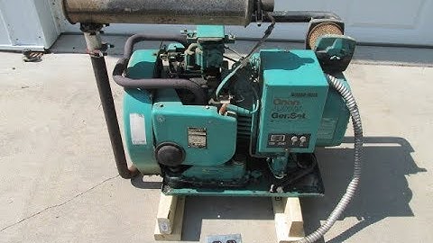 Onan 4.0 RV GenSet 4 BFA-1R/16004C Gas Motorhome Generator 4000 Watt 120v Ph 1