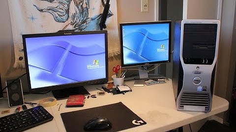 Dell Precision 380 test run in 2021 (Pentium 4, Win XP, Gaming, Zoom calls, general use)