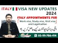 How to book italy visa appointments  italy visa updates 2024  zeeshan babaaz travels