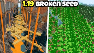 86 🔥 Bedrock 1.19 Broken Seed | Repeated ravine, ancient city, trees