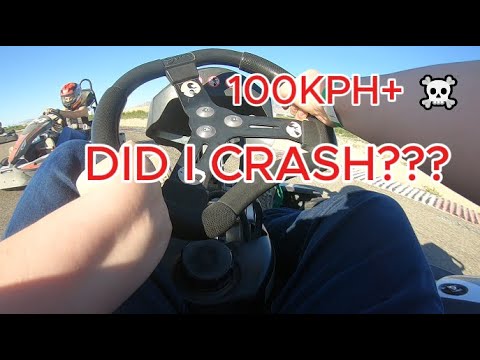 IM FINALLY IMPROVING WITH GO KARTING!!!! (NEAR CRASHES!!)