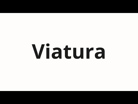 How to pronounce Viatura