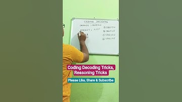 🔥👉 Coding Decoding Tricks l Reasoning Tricks l Short Tricks l Math Tricks l#shorts#shortsfeed