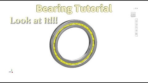 How to make a Ball Bearing in Inventor 2025