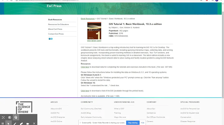 Finding and downloading data for GIS Tutorial 1