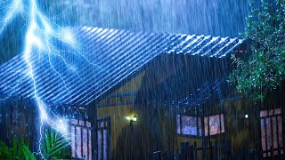 Heavy Rain On The Roof Provides Deep Sleep  Sounds Of Heavy Rain To Sleep