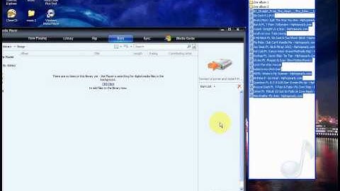 how to burn using Windows Media player