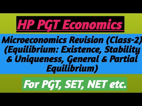 Equilibrium: Existence, Stability