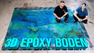 Geniale 3D Epoxidharz Bodenbeschichtung | Epoxy Floor Design | Dannys SCHRAMMWERK