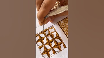 #short #shortvideo 3d grid design for beginners #henna #hennadesign #hennainspiration
