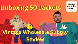 Unboxing 50 Jackets from Vintage Wholesale Supply | Honest Review & First Impressions