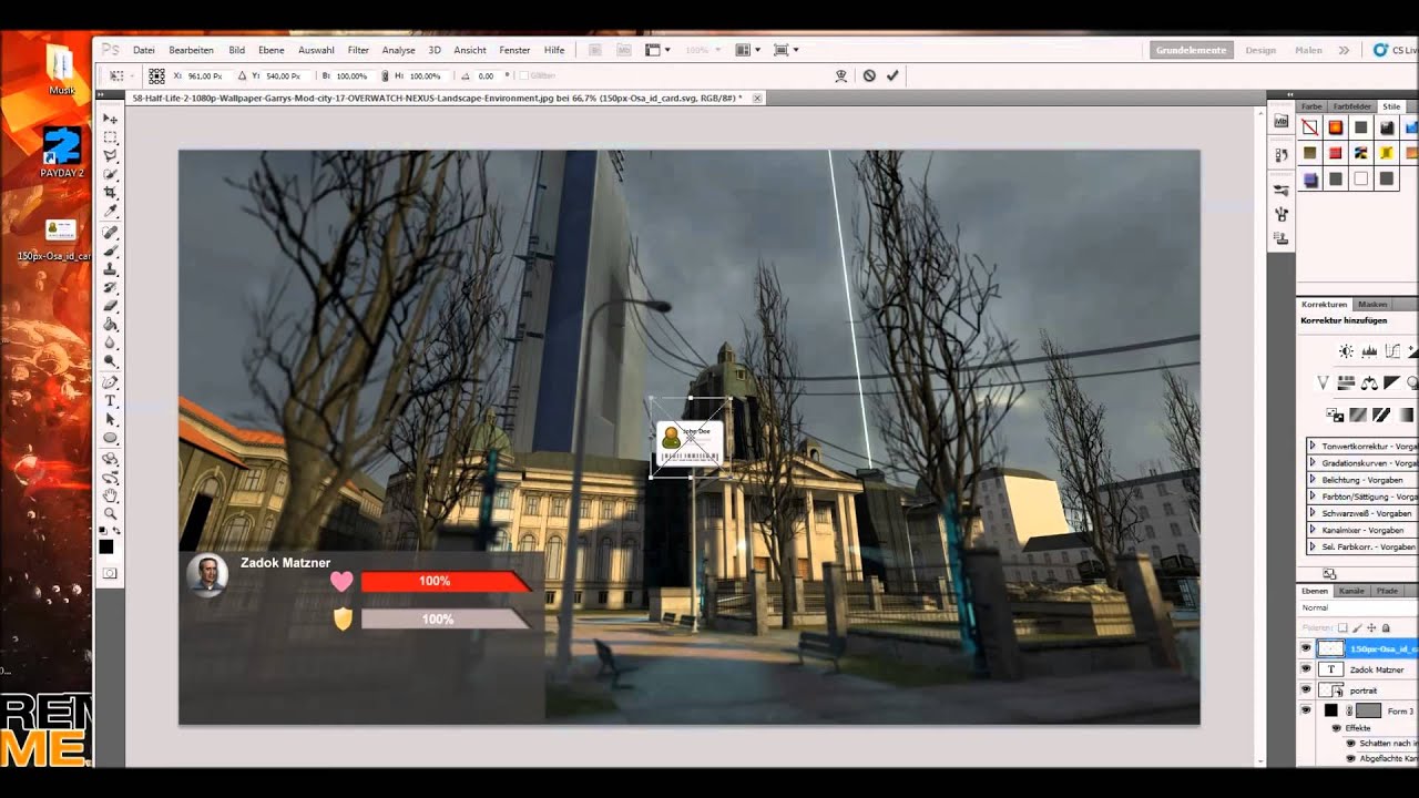 [Mini-Speedart] Garry's Mod Hud 2 [Photoshop] - YouTube