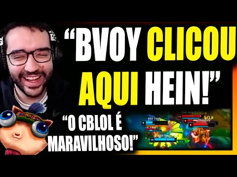 TAKESHI REACT BRONZIOCRE: BVOY AMASSANDO TITAN e AEGIS ENLOUQUECENDO - CBLOL DA ZUEIRA | PAIN x RED