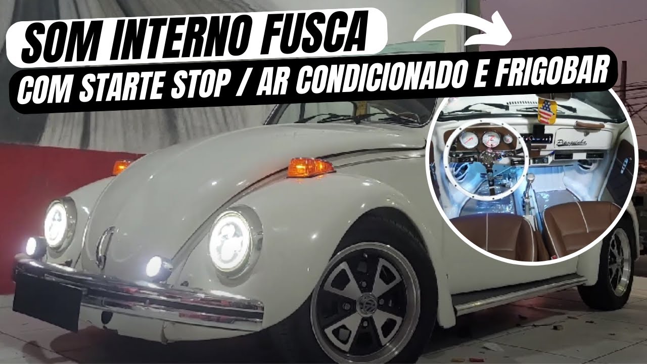 SOM INTERNO FUSCA - APARELHO PIONEER C10BR - 2 VIAS SELENIUM - AMPLIFICADOR FALCON 5 CANAIS