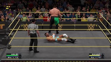 WWE2K17 - Samoa Joe Atomic Drop + Big Boot + Senton Combo
