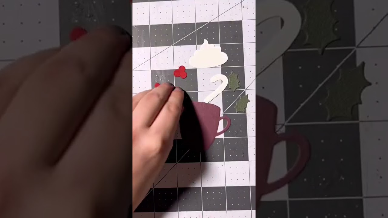 Hot cocoa mug handmade Christmas card ☕️