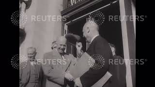 1955 USA: GETTYSBURG: EISENHOWER WORKS AGAIN: