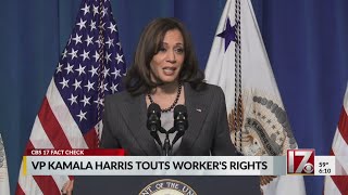 Fact check: Harris brought up 70 labor proposals in Durham speech. How many actually mean something?